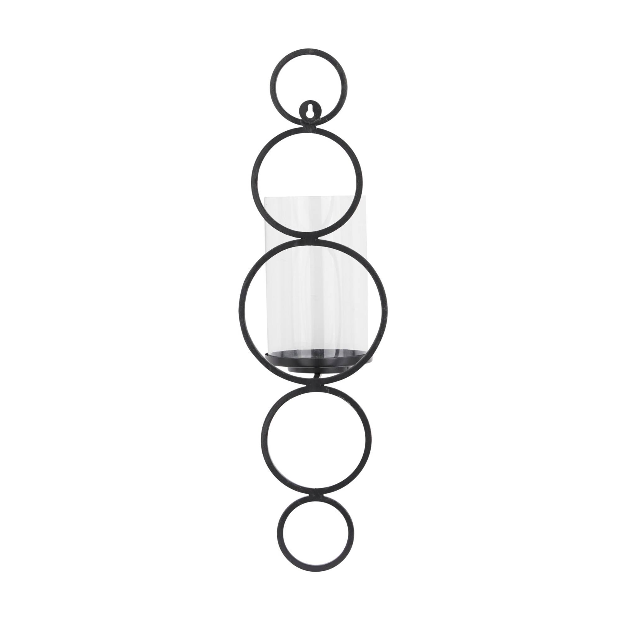25" Black Modern Wall Sconce
